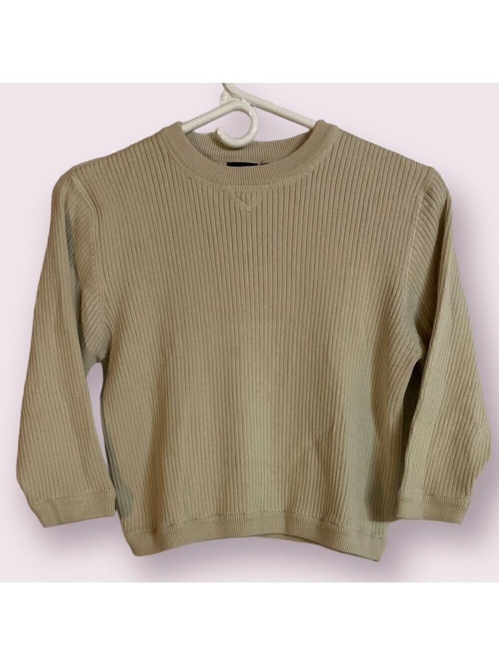 Cherokee Boys Cream Long Sleeve Sweater Size S